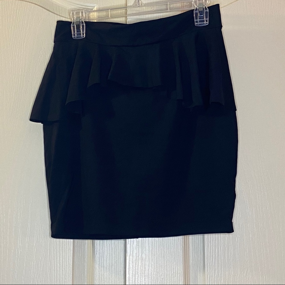 Bebe Mini Peplum Dress M